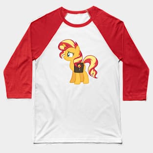 Pony Sunset 3 Baseball T-Shirt